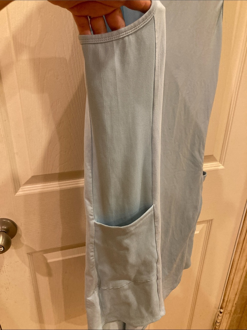 Sincerely Jules Pale Blue Shift Dress Sleeveless Mini Casual Chic - Picture 3 of 9